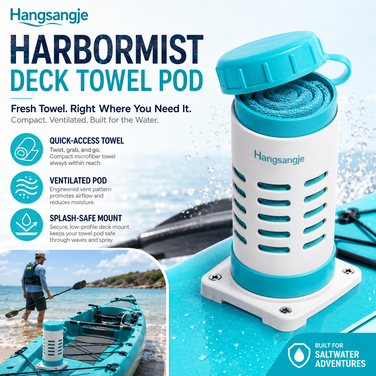 Velmirt™ HarborMist Deck Towel Pod