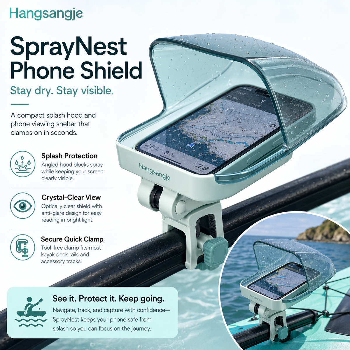 Velmirt™ SprayNest Deck Phone Shield