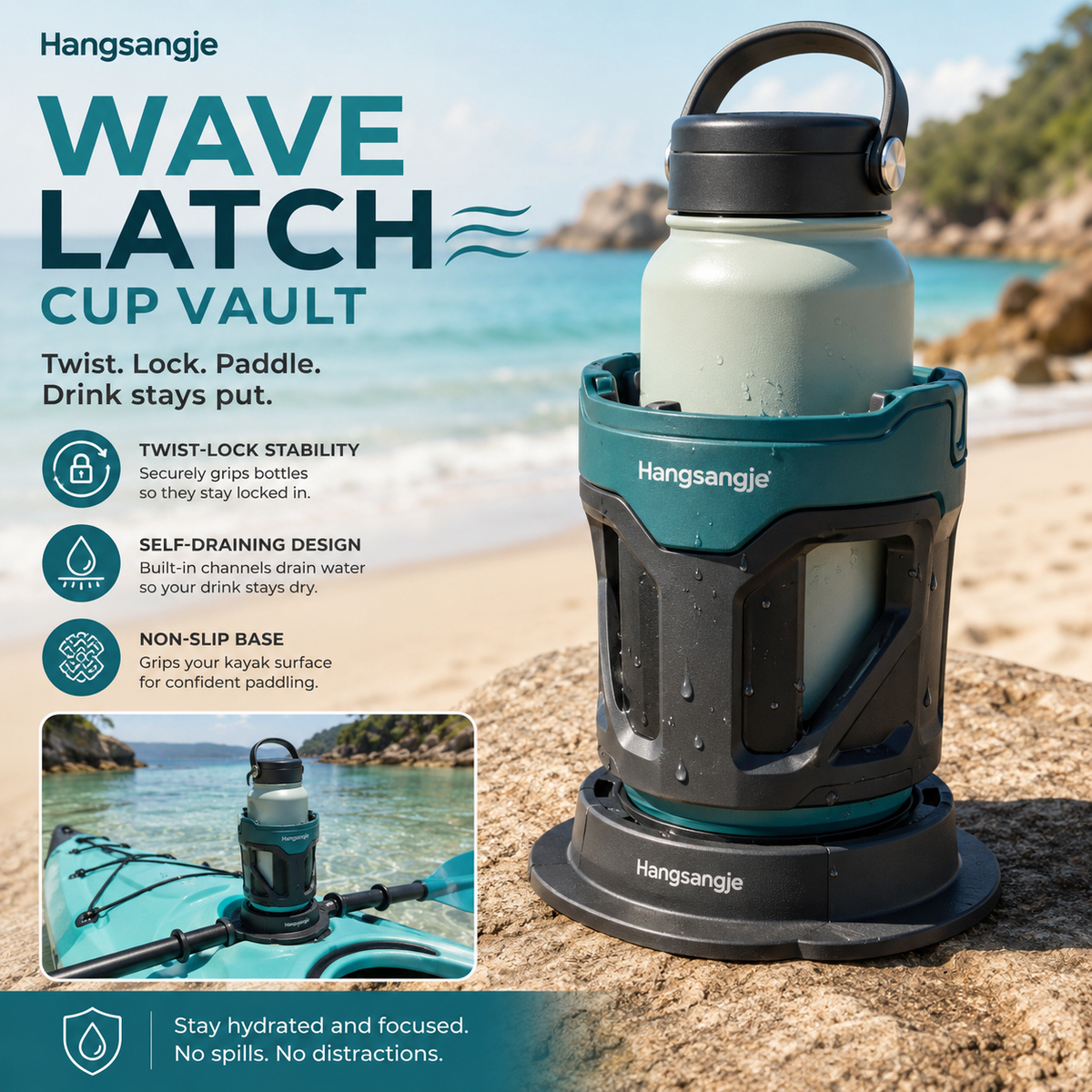 Velmirt™ WaveLatch Deck Cup Vault