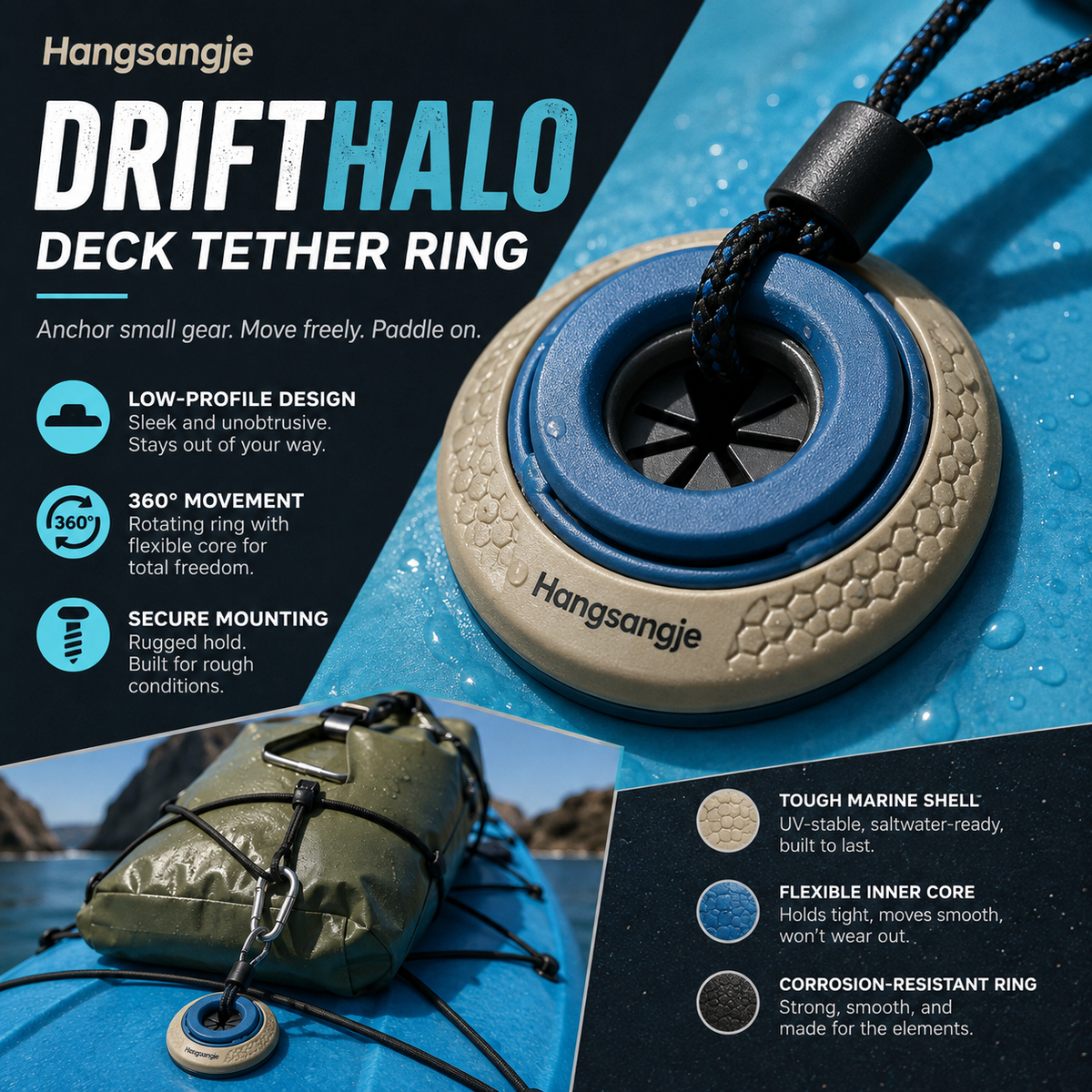 Velmirt™ DriftHalo Deck Tether Ring