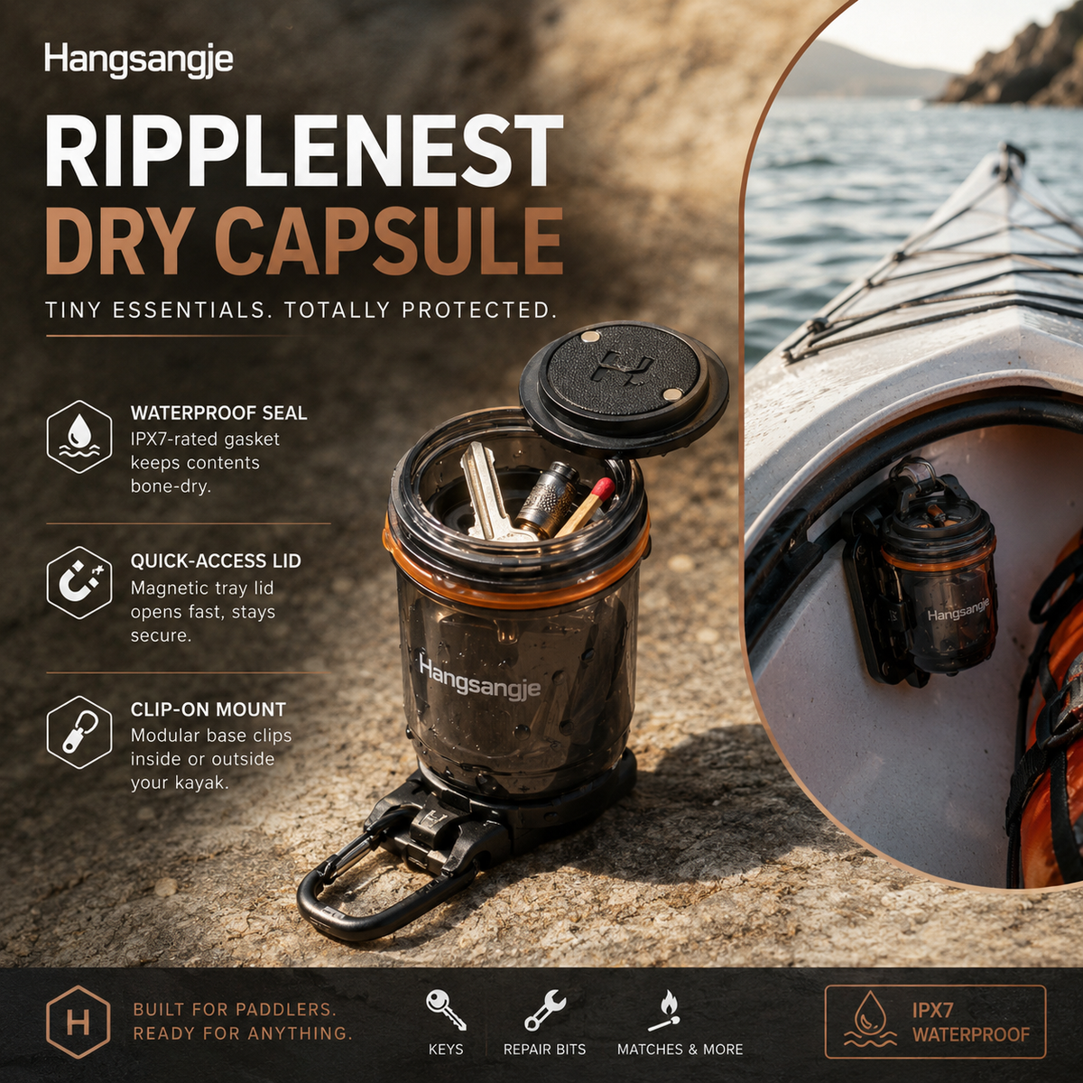 Velmirt™ RippleNest Compact Gear Capsule