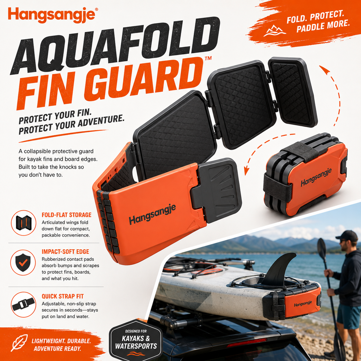 Velmirt™ AquaFold Compact Fin Guard