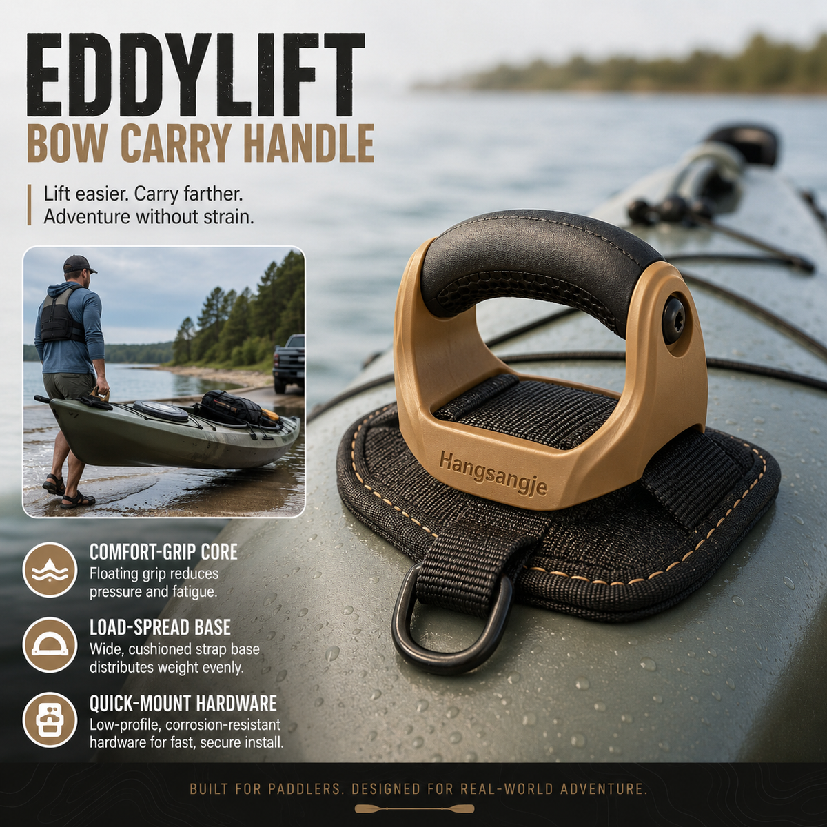 Velmirt™ EddyHilt Bow Carry Handle