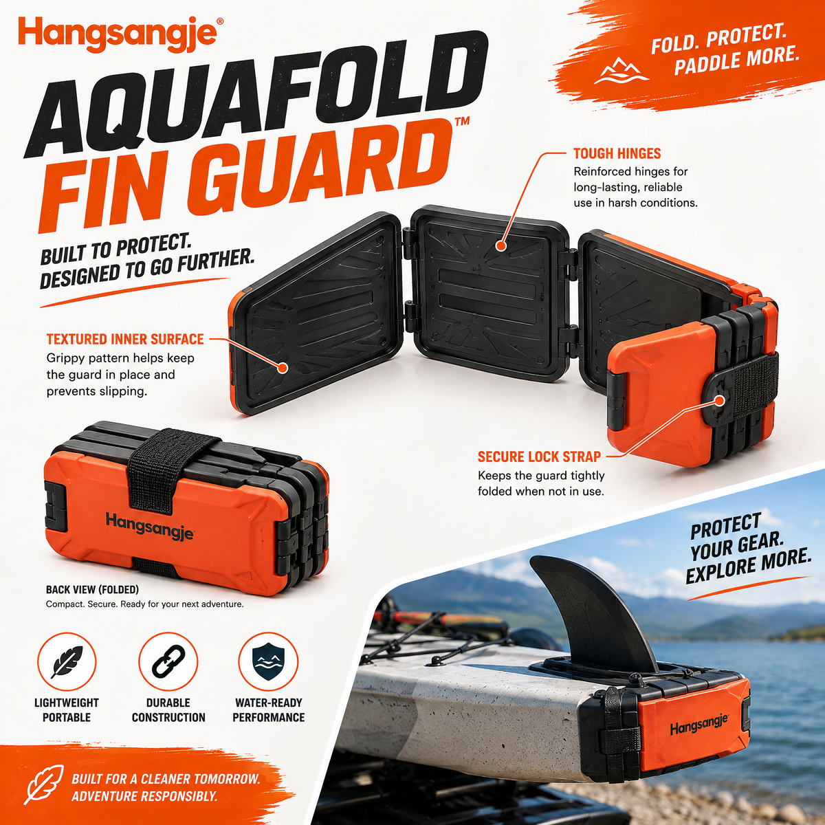 Velmirt™ AquaFold Compact Fin Guard