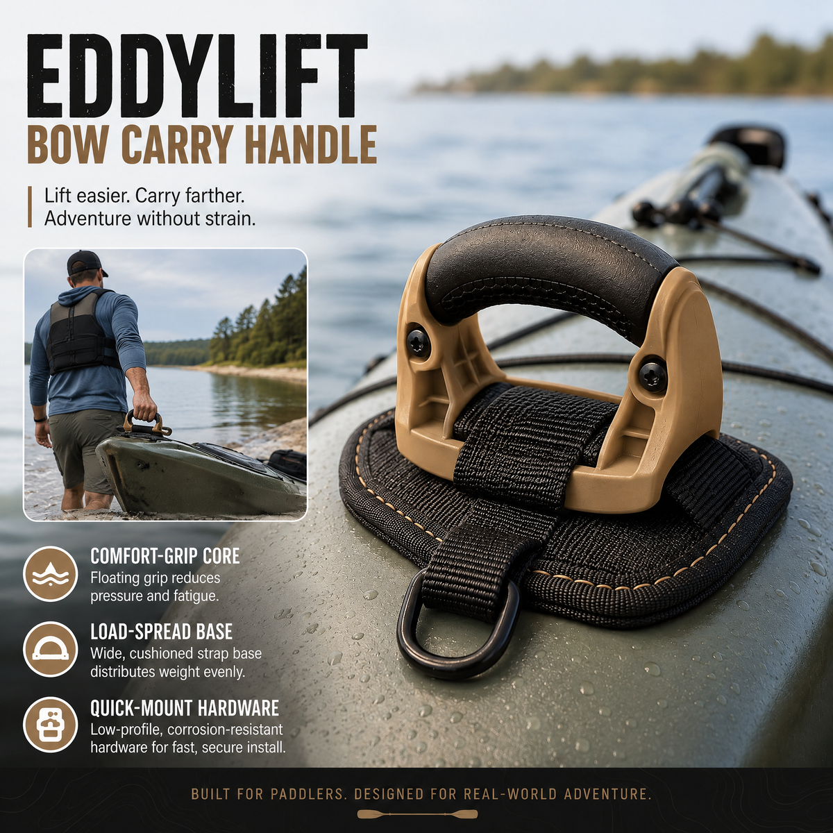 Velmirt™ EddyHilt Bow Carry Handle