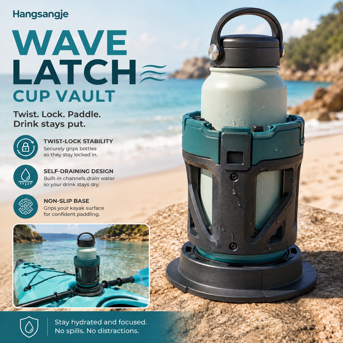 Velmirt™ WaveLatch Deck Cup Vault