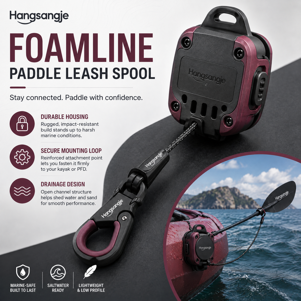 Velmirt™ FoamLine Paddle Leash Spool