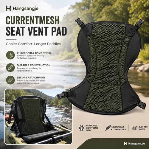 Velmirt™ CurrentMesh Kayak Seat Vent Pad